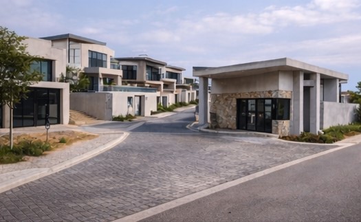 Estate entrance road