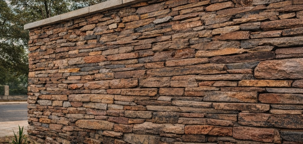 Bank of Botswana institutional strata slate walling