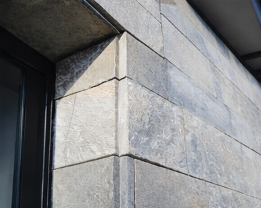 Quartzite corner detail