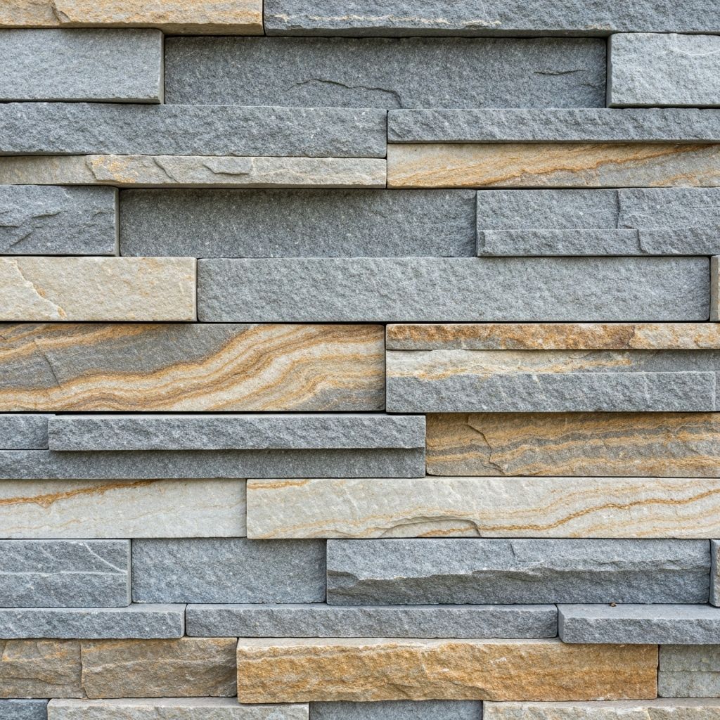 Stone layering detail showing precise craftsmanship